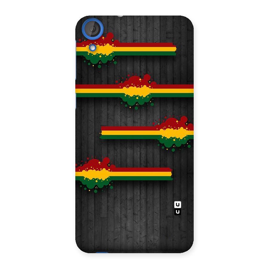 Tricolor Splash Design Back Case for HTC Desire 820s