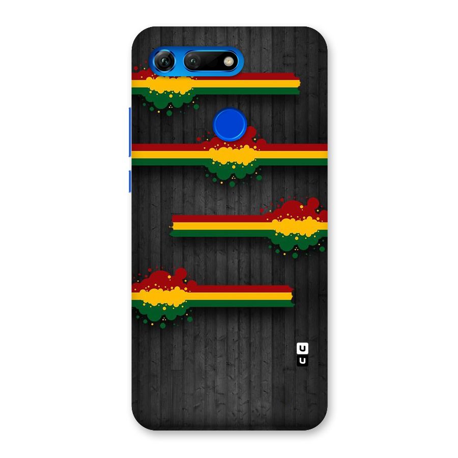 Tricolor Splash Design Back Case for Honor View 20