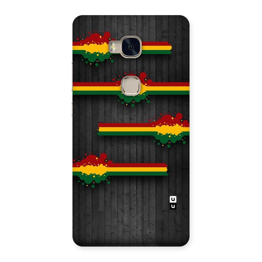 Tricolor Splash Design Back Case for Huawei Honor 5X