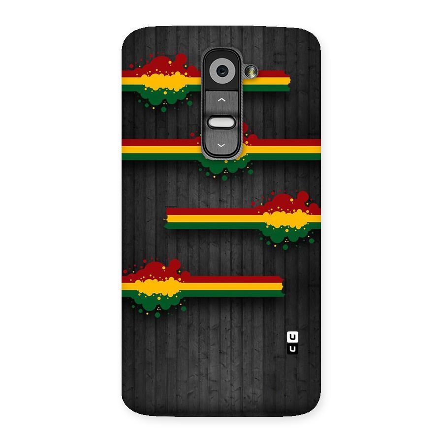 Tricolor Splash Design Back Case for LG G2