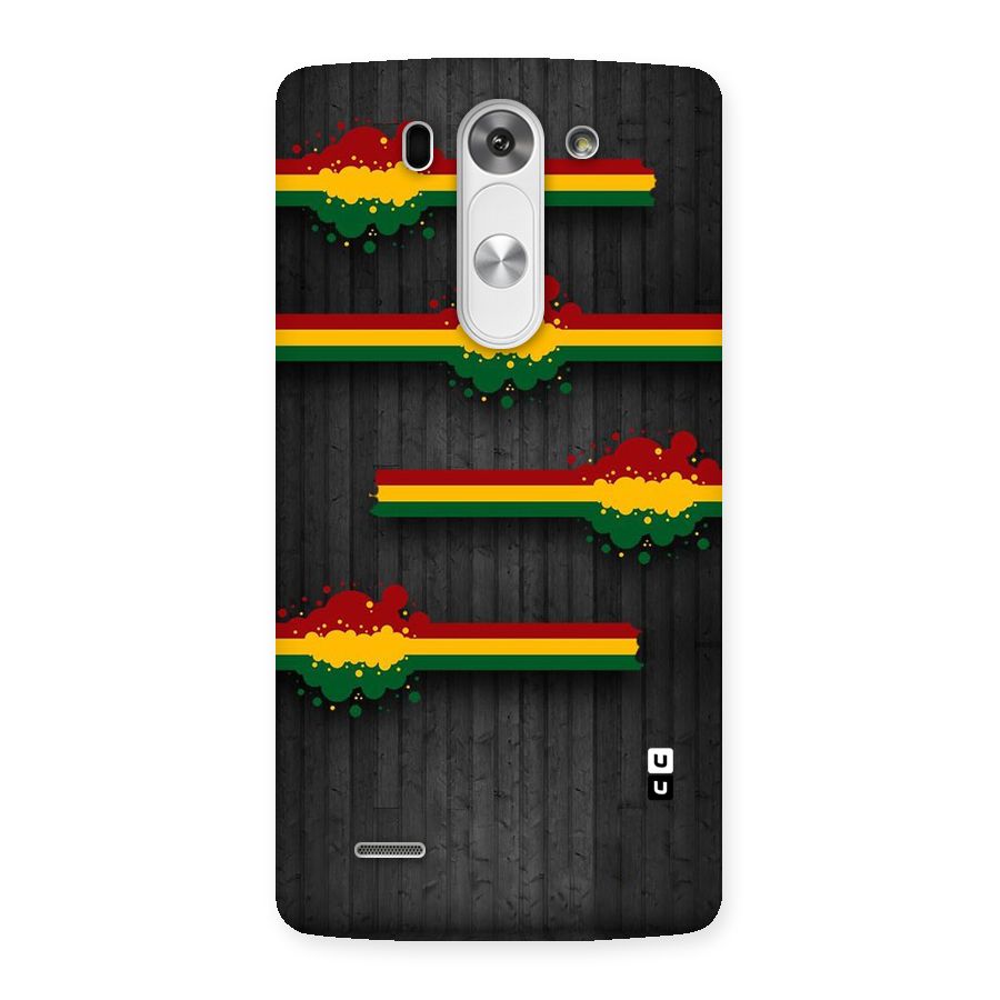 Tricolor Splash Design Back Case for LG G3 Mini