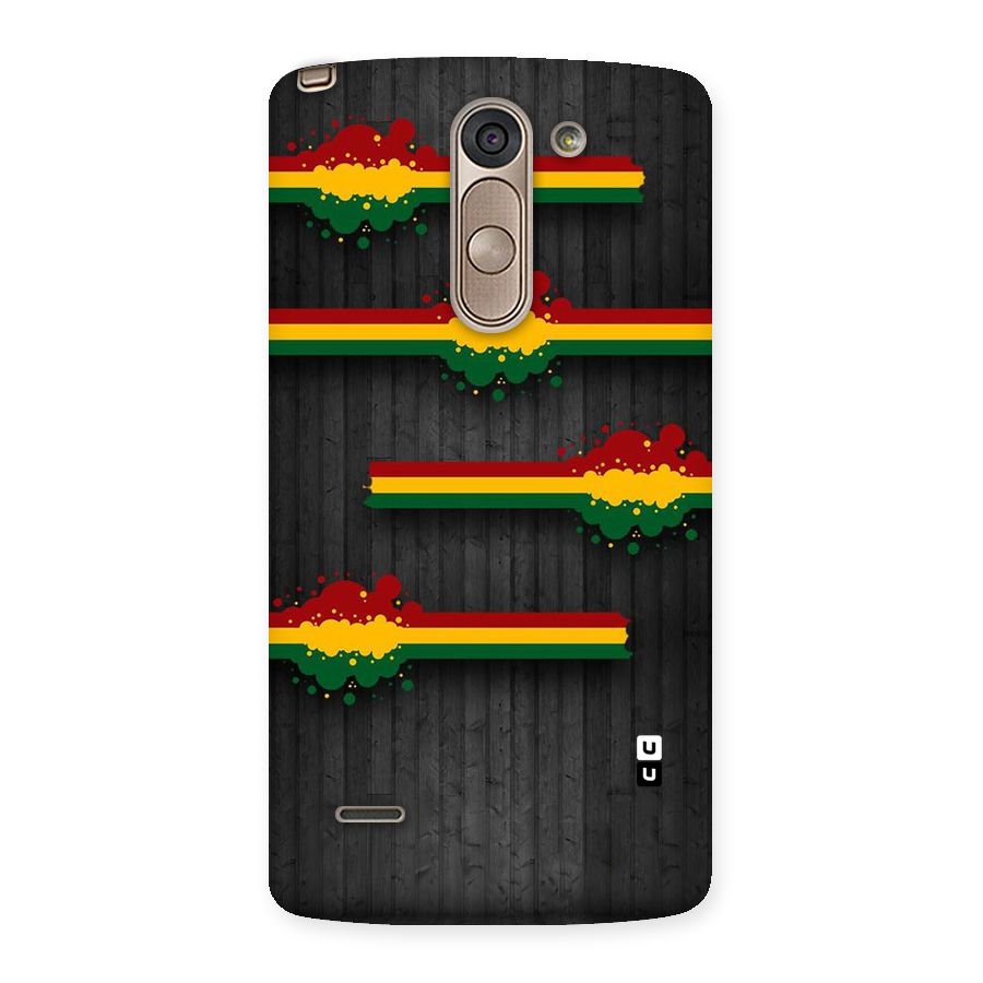 Tricolor Splash Design Back Case for LG G3 Stylus