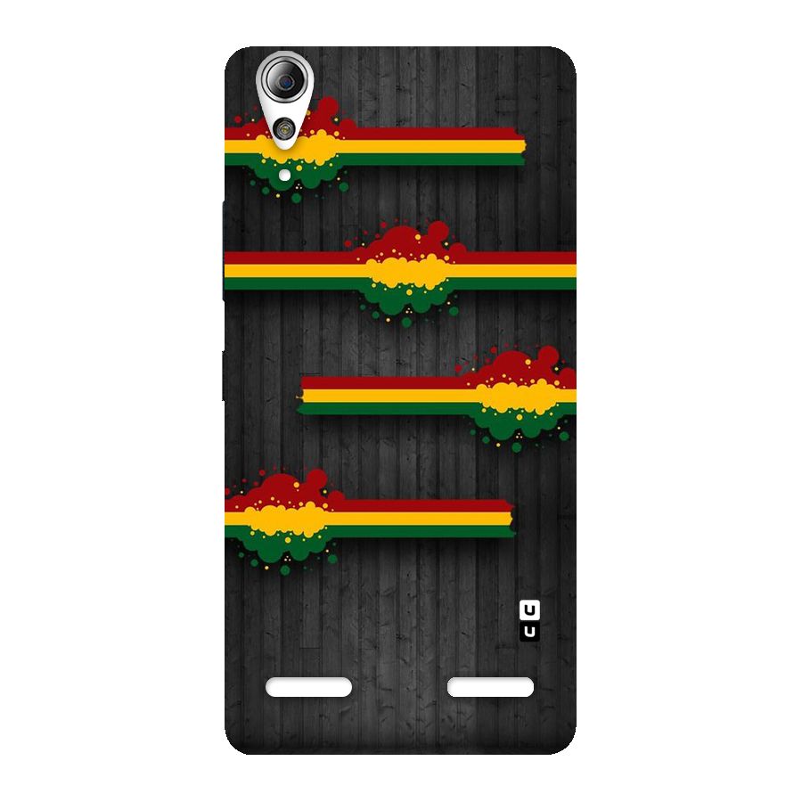 Tricolor Splash Design Back Case for Lenovo A6000 Plus