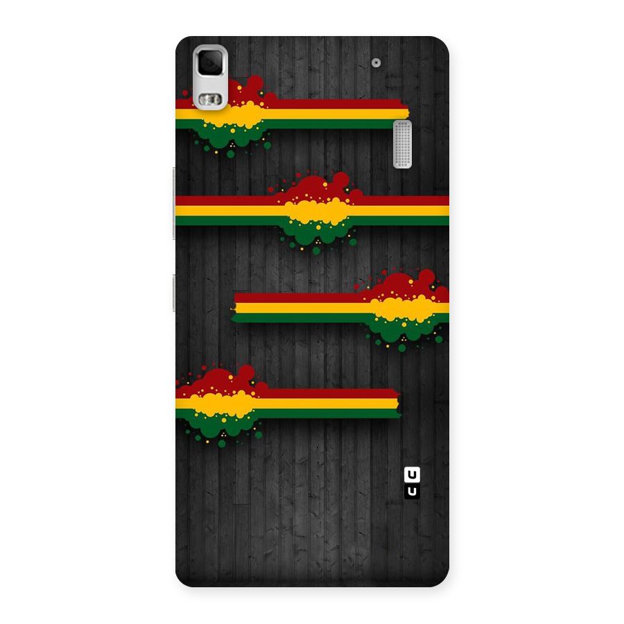 Tricolor Splash Design Back Case for Lenovo A7000