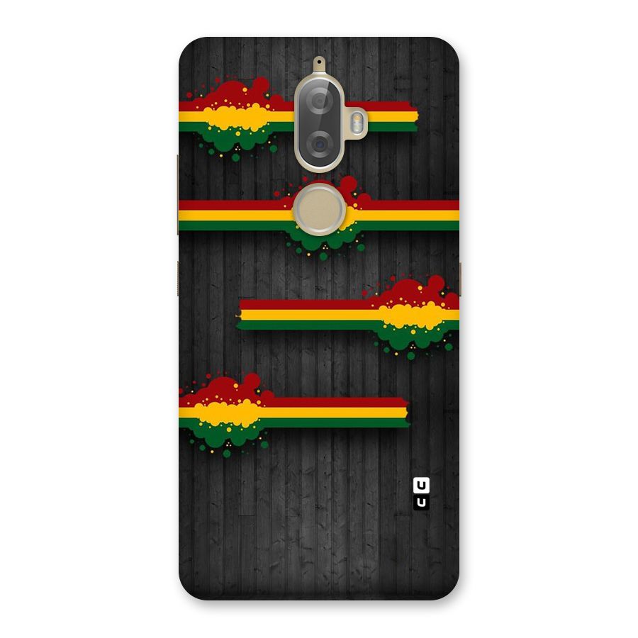 Tricolor Splash Design Back Case for Lenovo K8 Plus