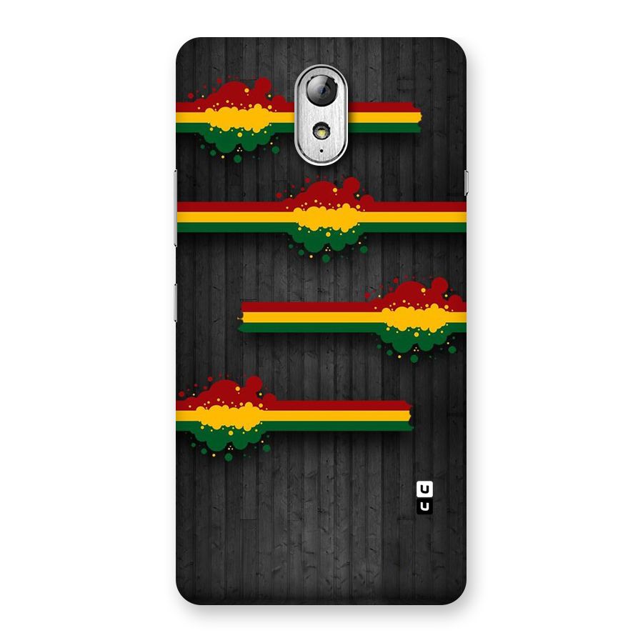 Tricolor Splash Design Back Case for Lenovo Vibe P1M