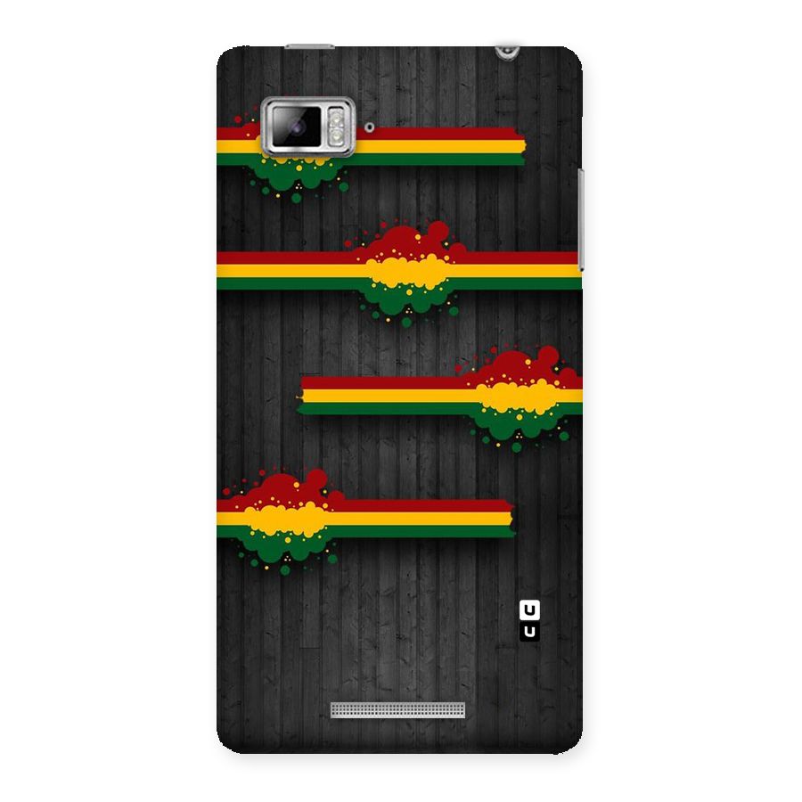 Tricolor Splash Design Back Case for Lenovo Vibe Z K910