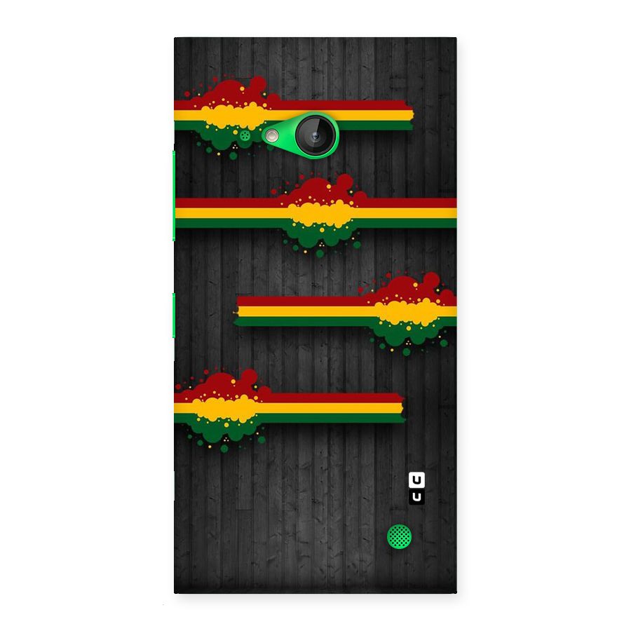 Tricolor Splash Design Back Case for Lumia 730