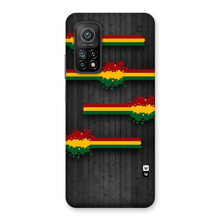 Tricolor Splash Design Back Case for Mi 10T 5G