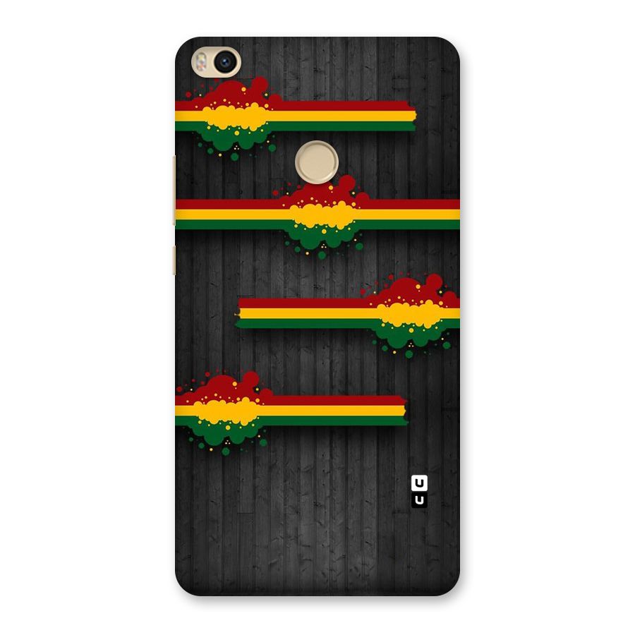 Tricolor Splash Design Back Case for Mi Max 2
