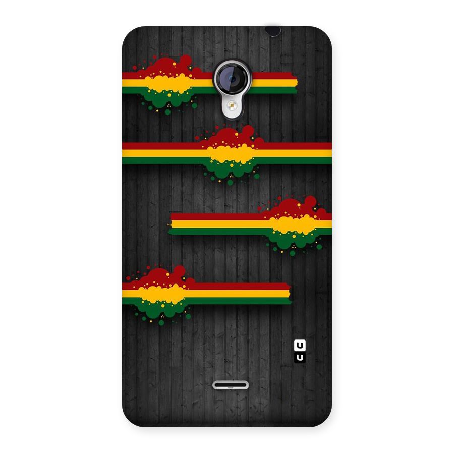 Tricolor Splash Design Back Case for Micromax Unite 2 A106