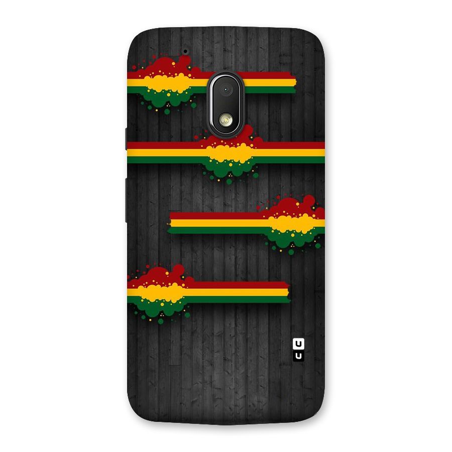 Tricolor Splash Design Back Case for Moto G4 Play