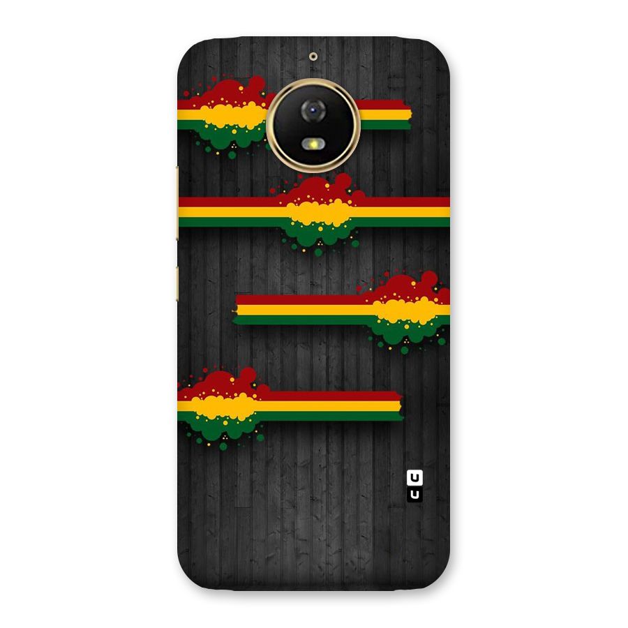 Tricolor Splash Design Back Case for Moto G5s