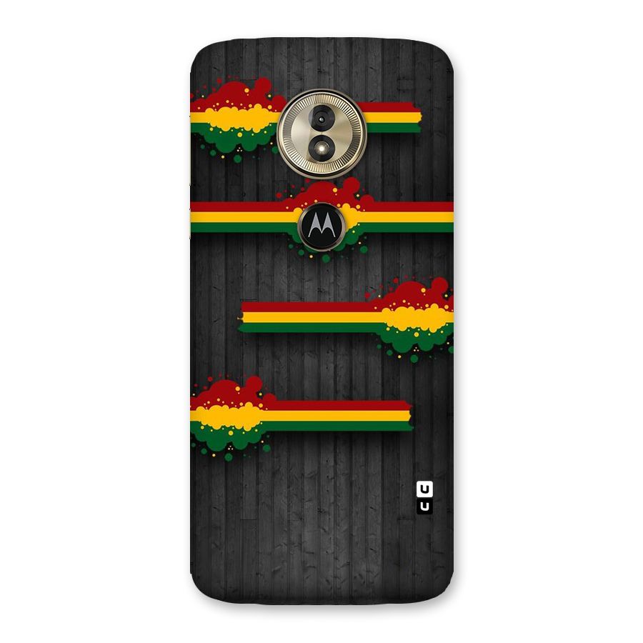 Tricolor Splash Design Back Case for Moto G6 Play