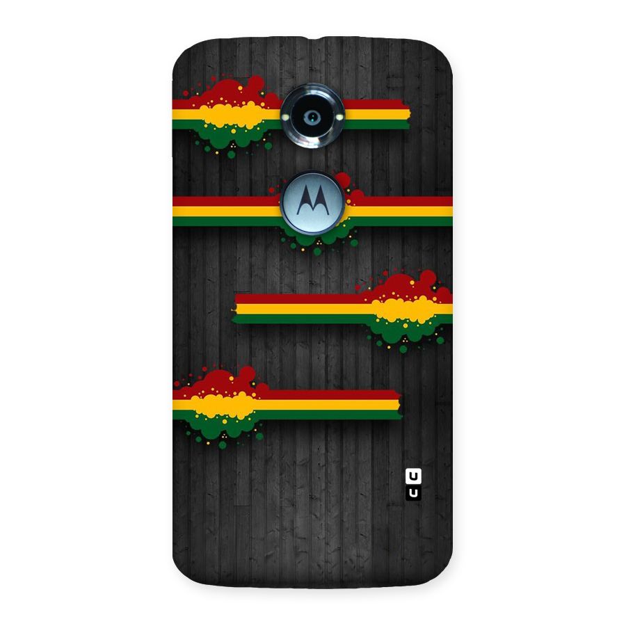 Tricolor Splash Design Back Case for Moto X 2nd Gen