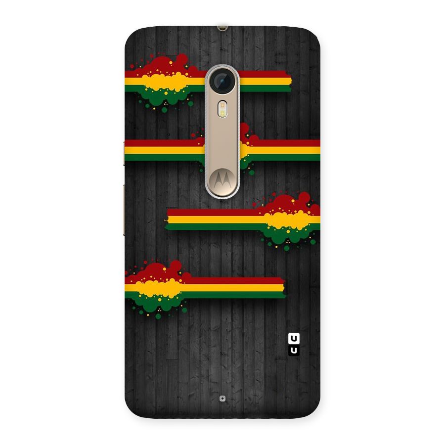 Tricolor Splash Design Back Case for Motorola Moto X Style