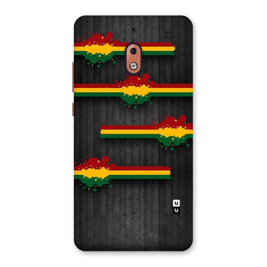 Tricolor Splash Design Back Case for Nokia 2.1