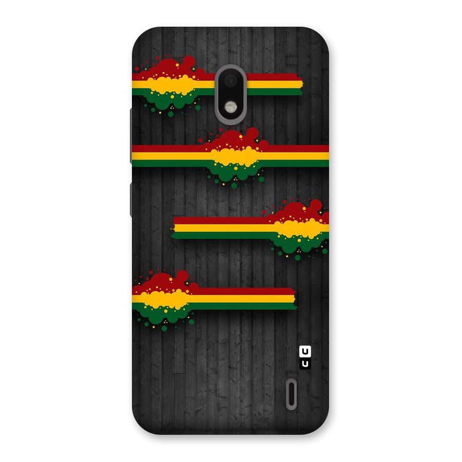 Tricolor Splash Design Back Case for Nokia 2.2