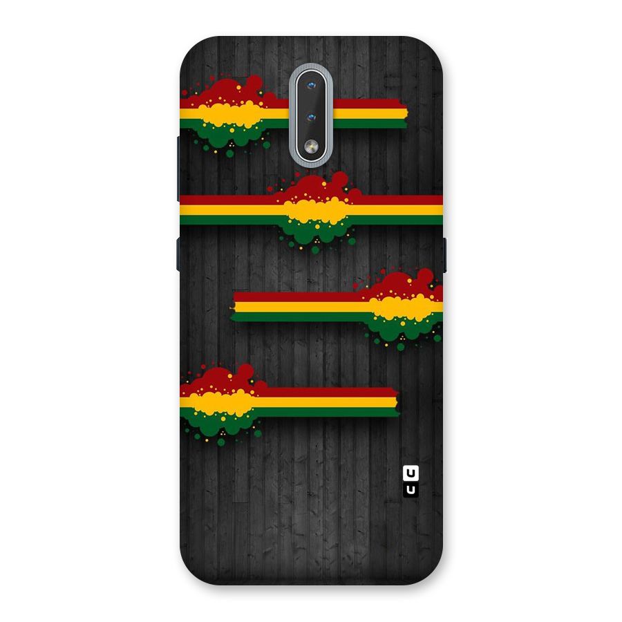 Tricolor Splash Design Back Case for Nokia 2.3