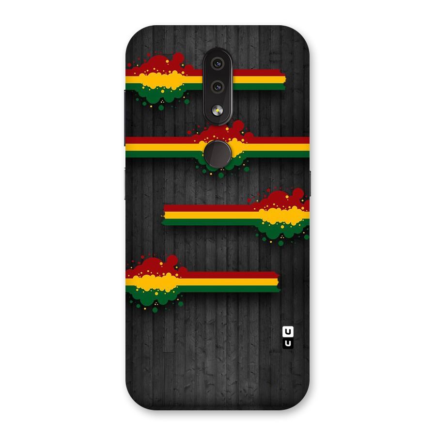 Tricolor Splash Design Back Case for Nokia 4.2