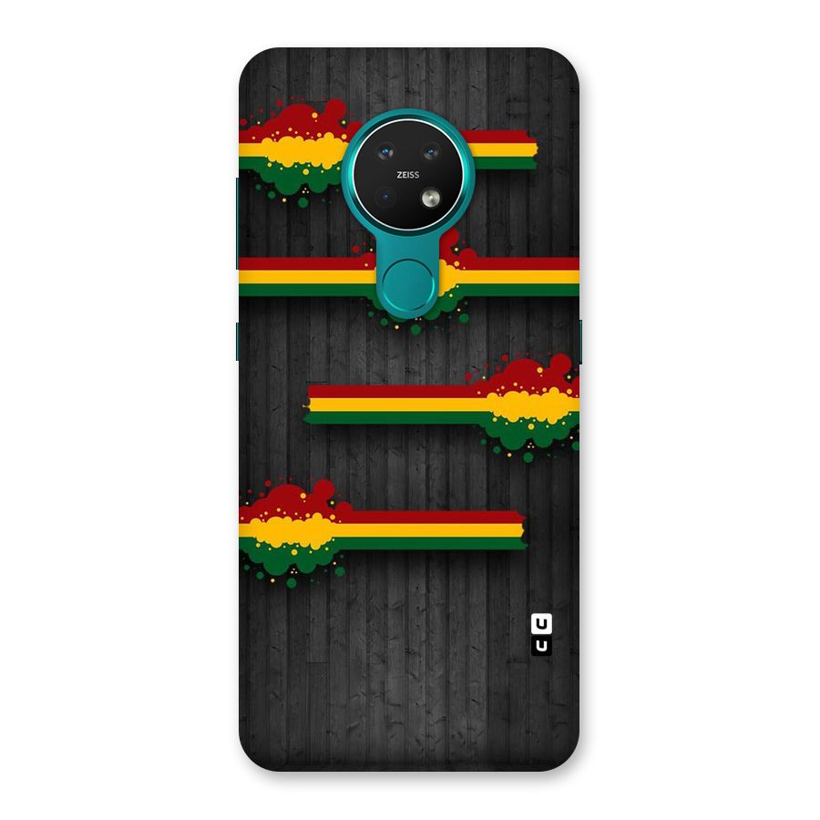 Tricolor Splash Design Back Case for Nokia 7.2