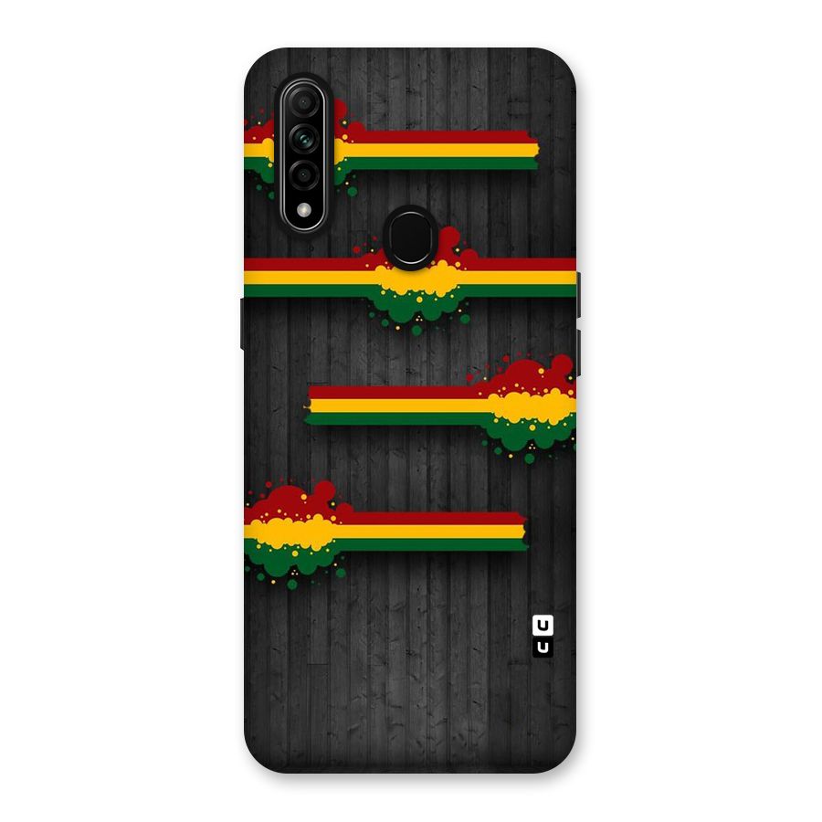 Tricolor Splash Design Back Case for Oppo A31