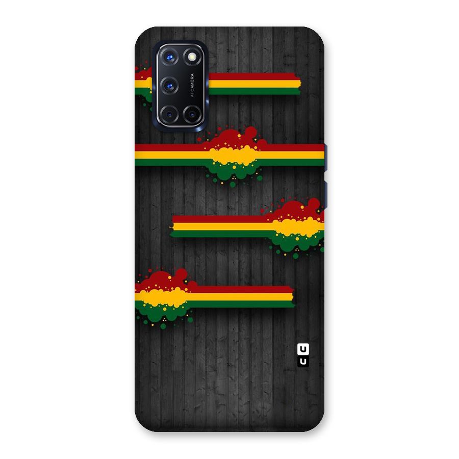Tricolor Splash Design Back Case for Oppo A52