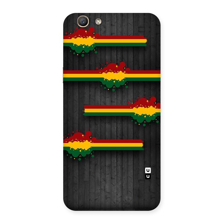 Tricolor Splash Design Back Case for Oppo A59