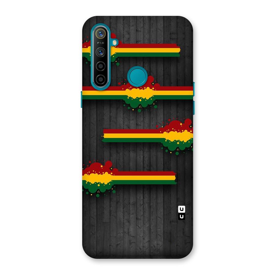 Tricolor Splash Design Back Case for Realme 5i