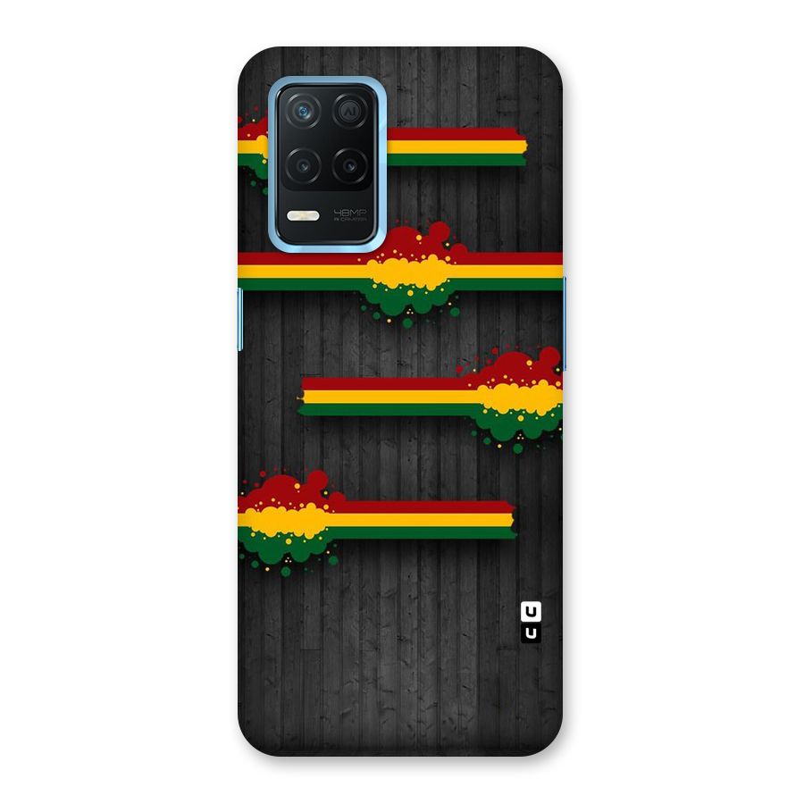 Tricolor Splash Design Back Case for Realme 8 5G