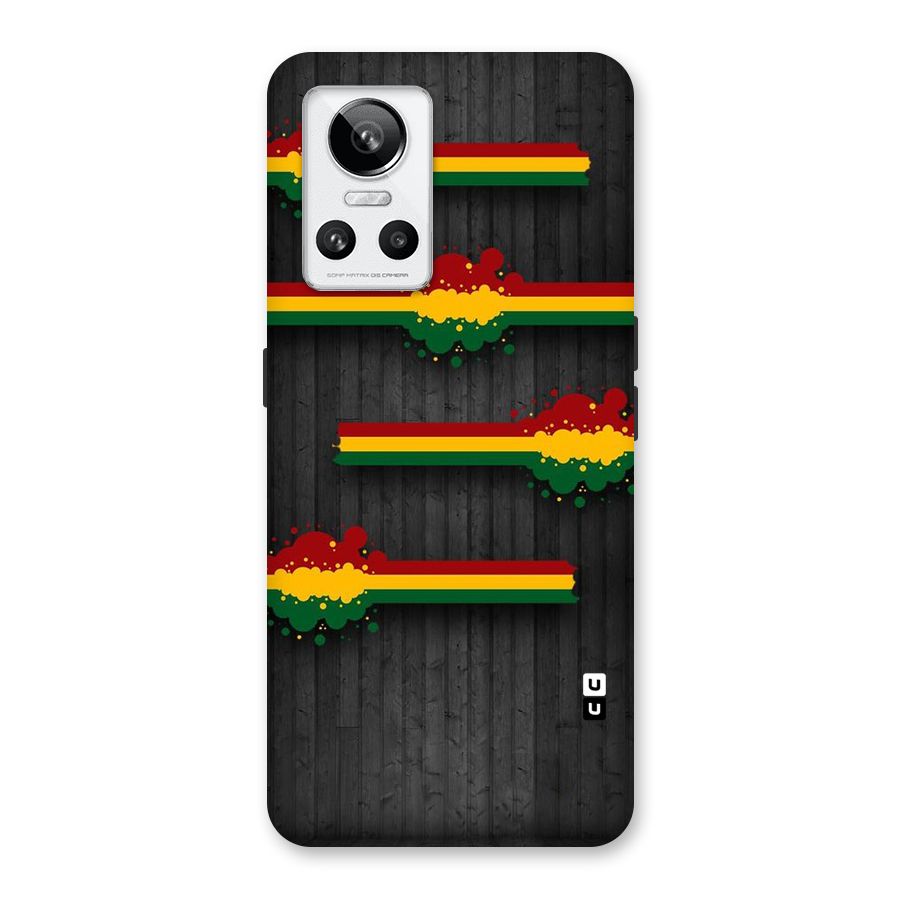 Tricolor Splash Design Back Case for Realme GT Neo 3