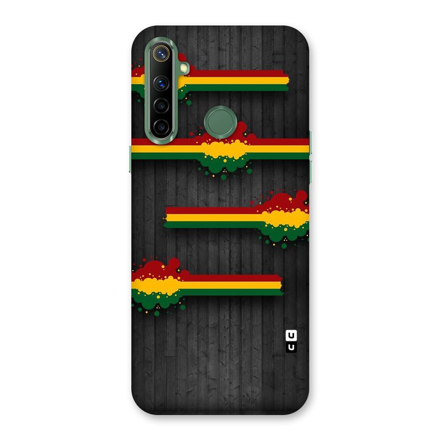 Tricolor Splash Design Back Case for Realme Narzo 10