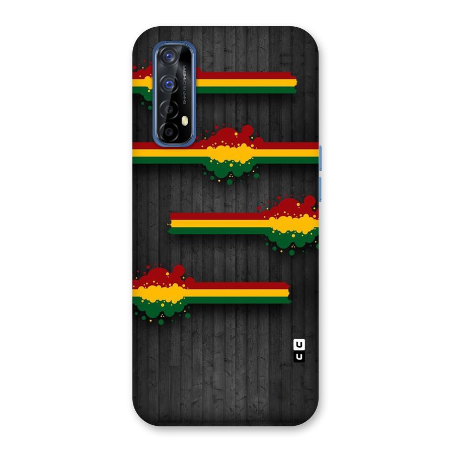 Tricolor Splash Design Back Case for Realme Narzo 20 Pro