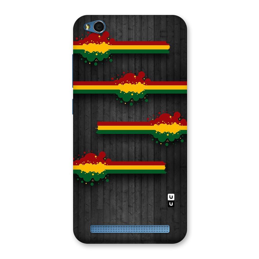 Tricolor Splash Design Back Case for Redmi 5A
