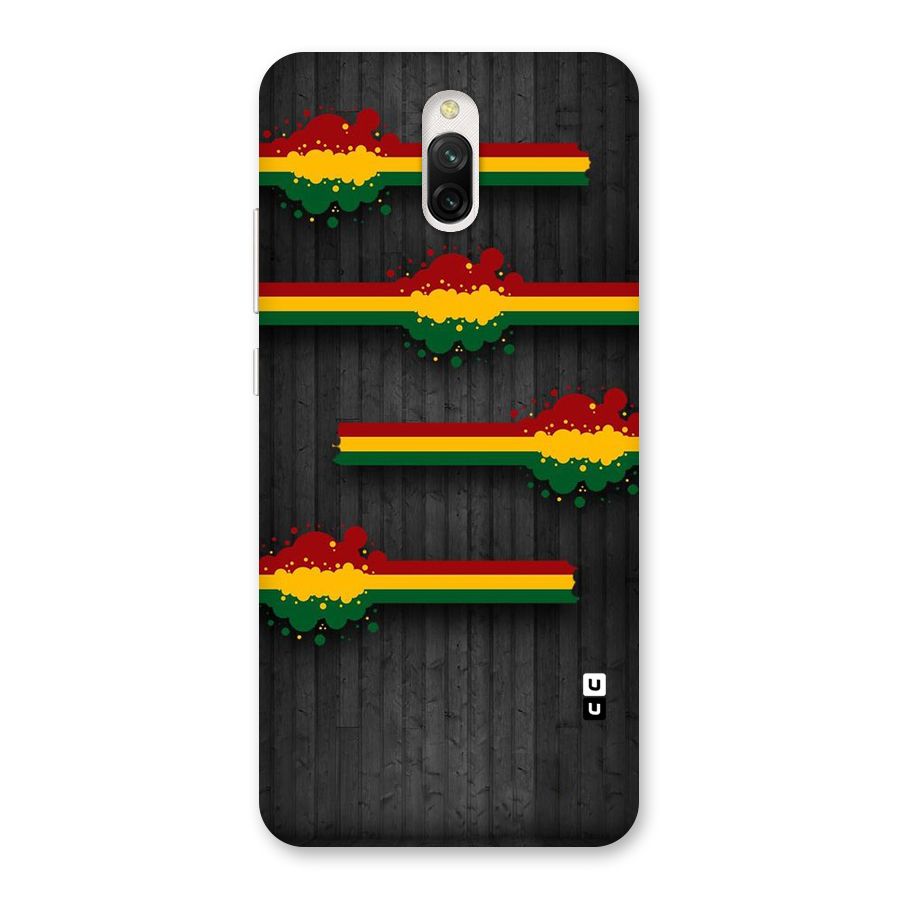 Tricolor Splash Design Back Case for Redmi 8A Dual