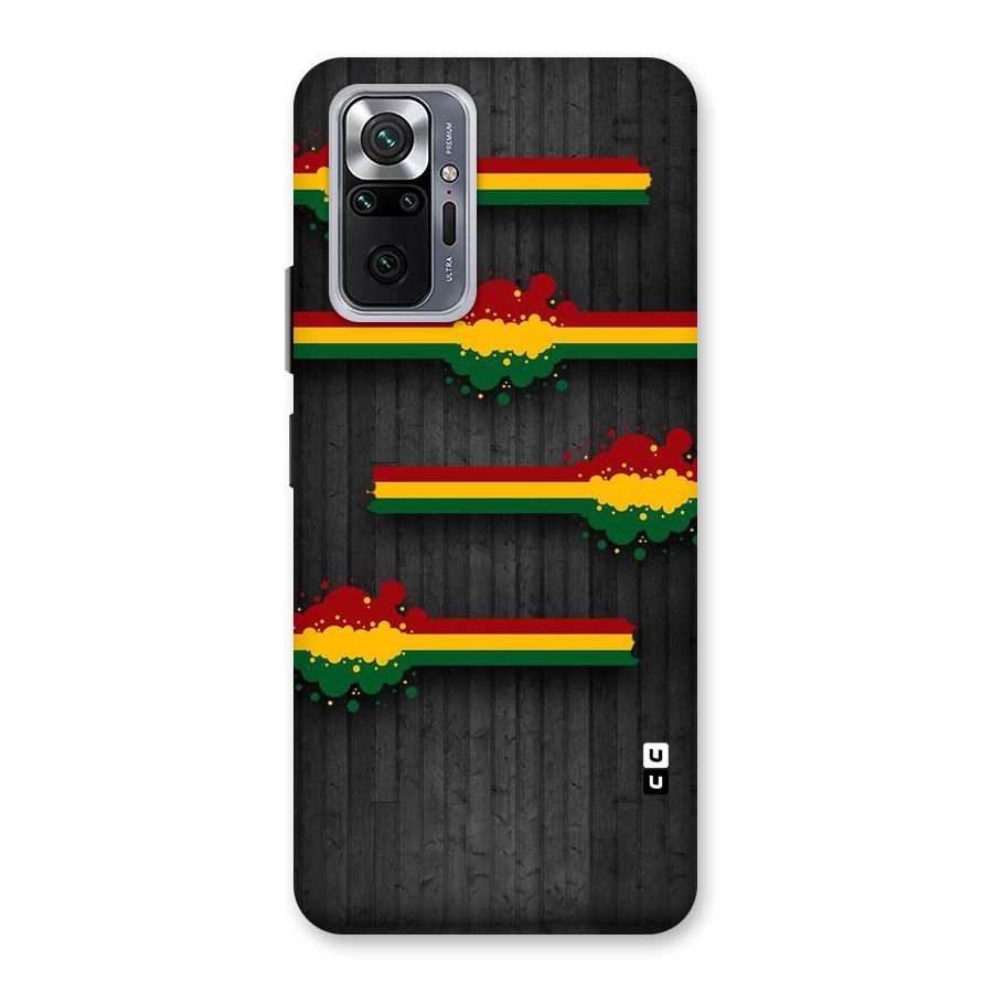 Tricolor Splash Design Back Case for Redmi Note 10 Pro