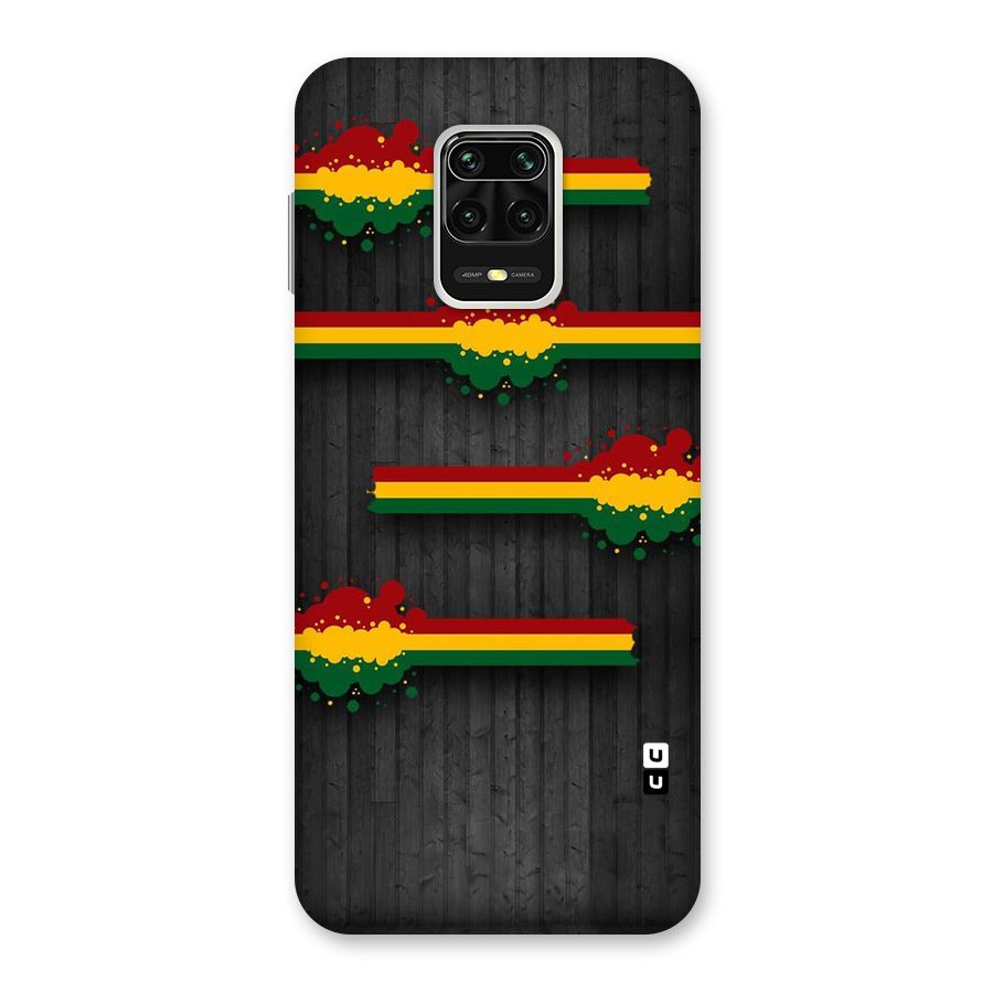 Tricolor Splash Design Back Case for Redmi Note 9 Pro