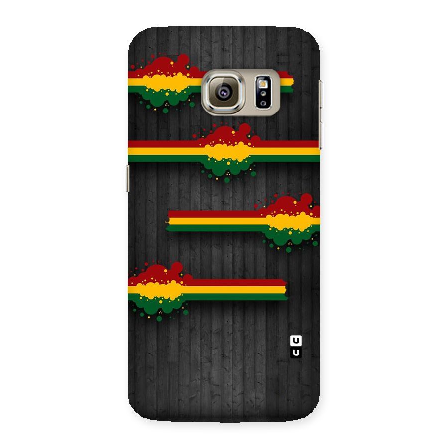 Tricolor Splash Design Back Case for Samsung Galaxy S6 Edge