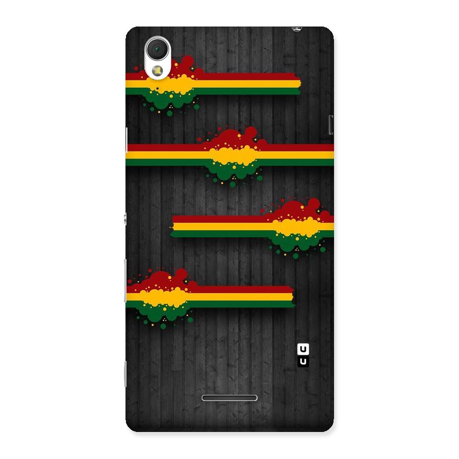 Tricolor Splash Design Back Case for Sony Xperia T3