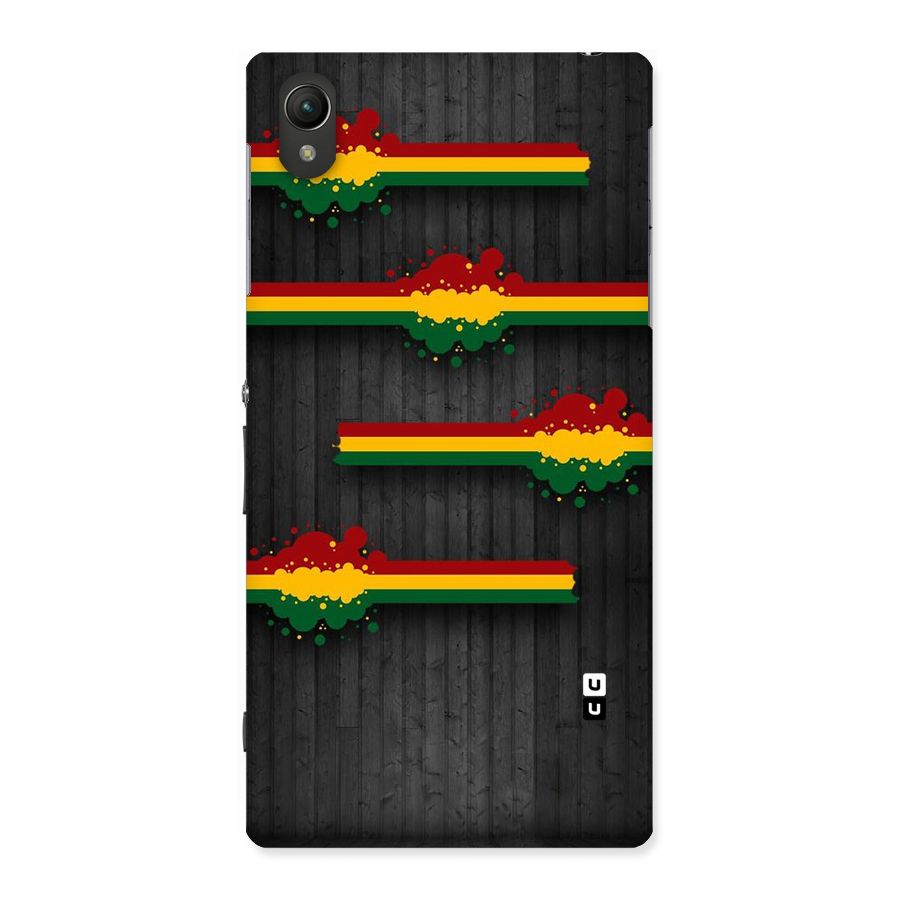 Tricolor Splash Design Back Case for Sony Xperia Z1