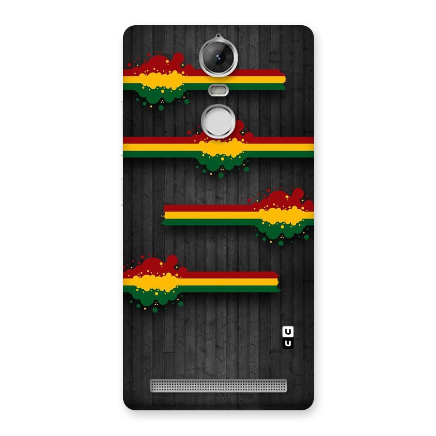 Tricolor Splash Design Back Case for Vibe K5 Note