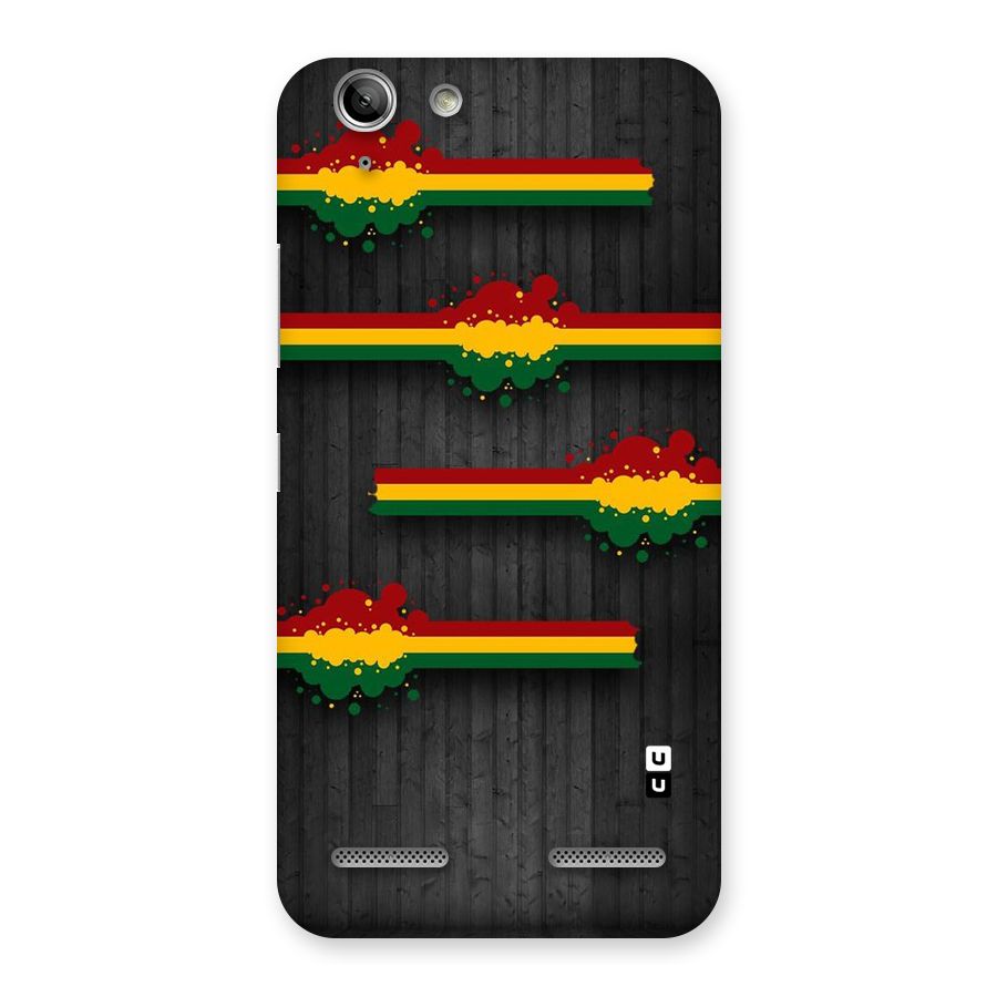 Tricolor Splash Design Back Case for Vibe K5 Plus