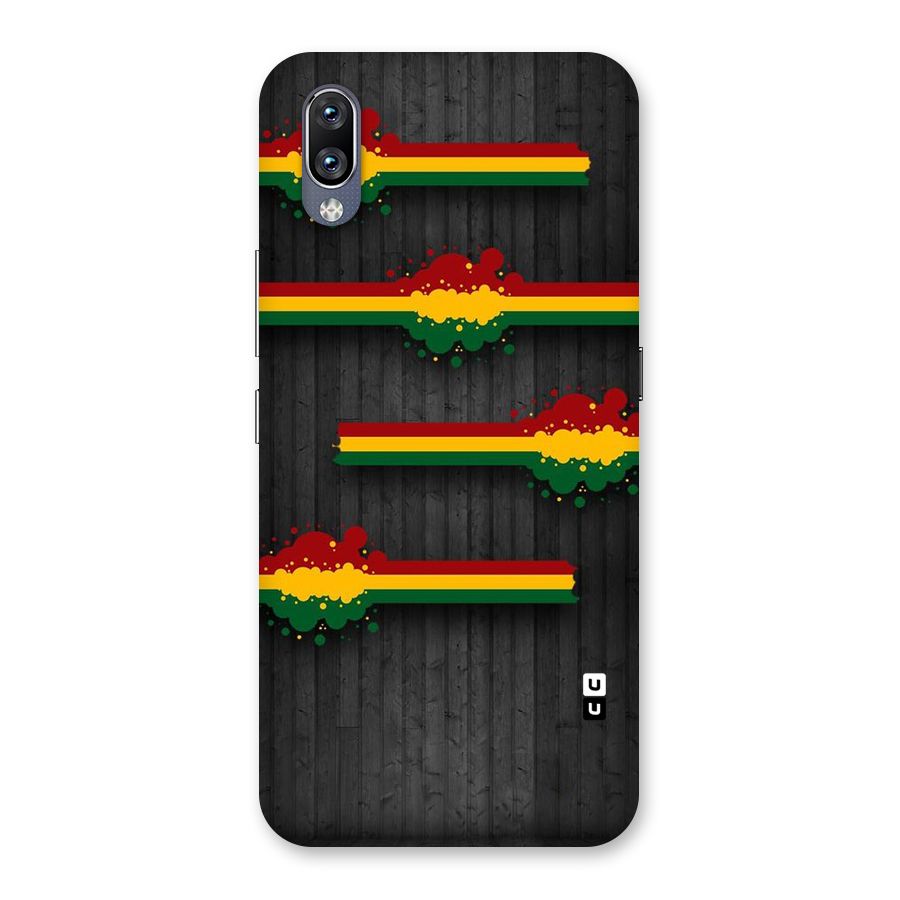 Tricolor Splash Design Back Case for Vivo NEX