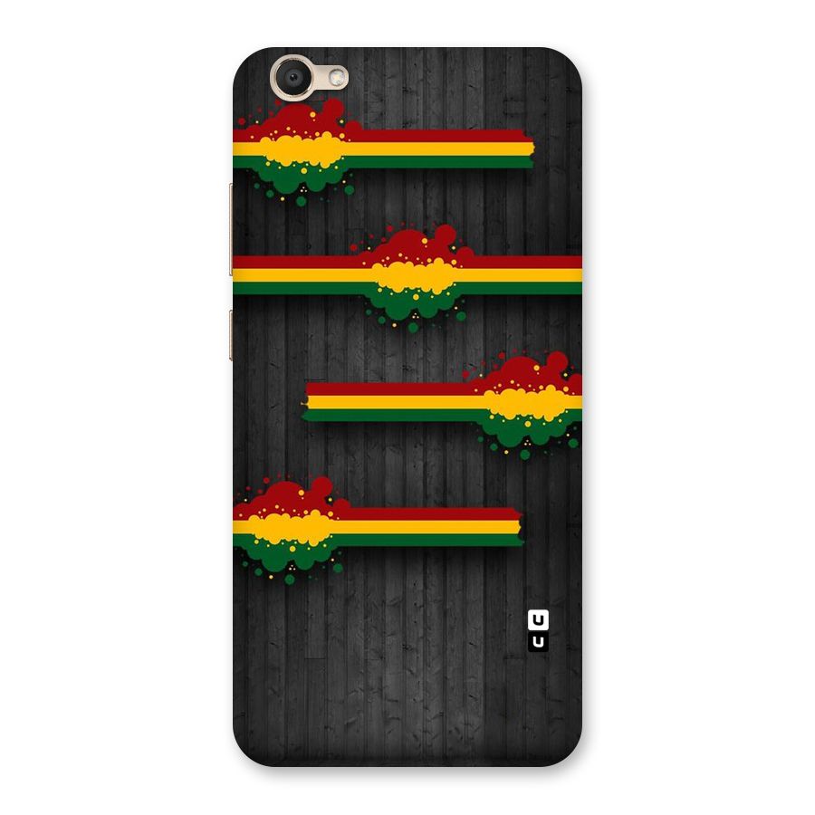 Tricolor Splash Design Back Case for Vivo V5
