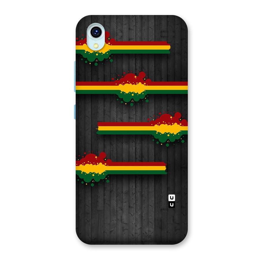 Tricolor Splash Design Back Case for Vivo Y1s