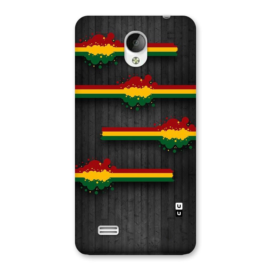 Tricolor Splash Design Back Case for Vivo Y21
