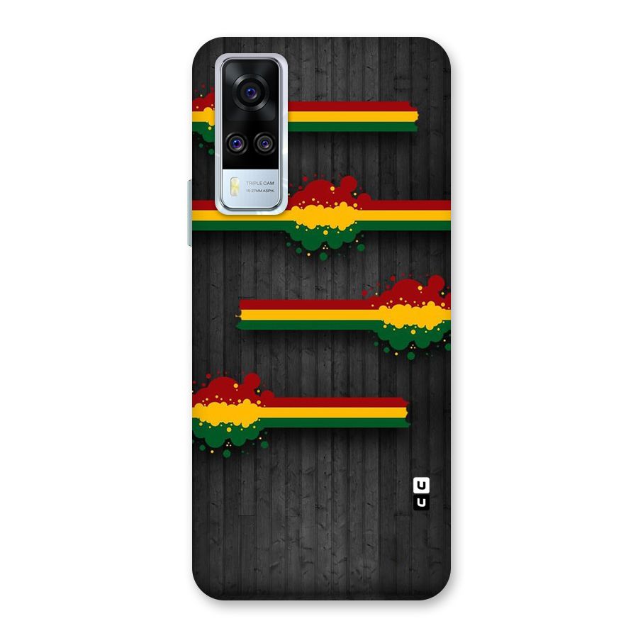 Tricolor Splash Design Back Case for Vivo Y31