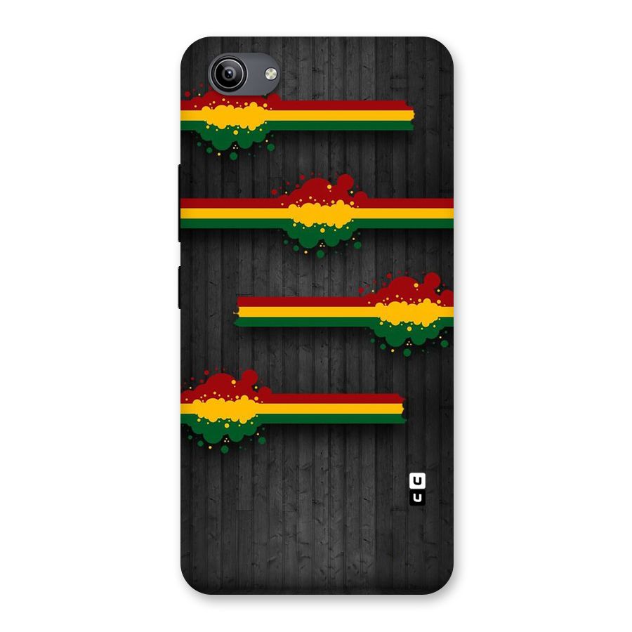 Tricolor Splash Design Back Case for Vivo Y81i