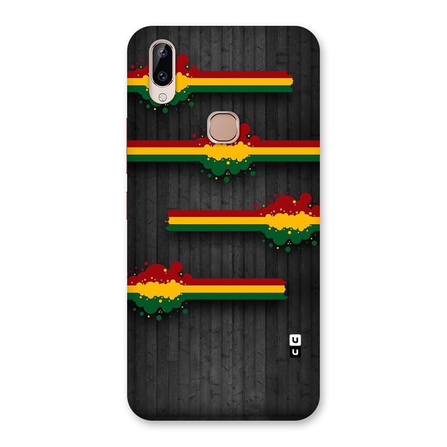 Tricolor Splash Design Back Case for Vivo Y83 Pro