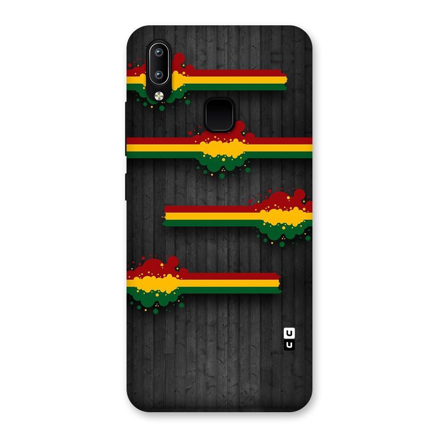 Tricolor Splash Design Back Case for Vivo Y93